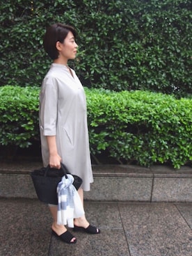 「BPQC（ビーピーキューシー）のアイテム」を使った、mikさん（レディース・161cm）の夏コーディネート