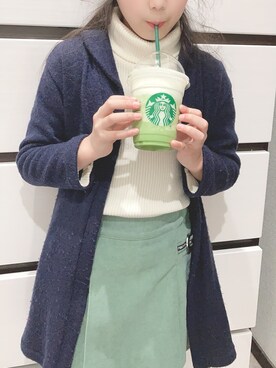 「Moujonjon（ムージョンジョン）のアイテム（トップス）」を使った、jrさん（レディース・155cm）の冬コーディネート