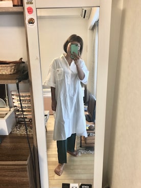 「DANTON（ダントン）のアイテム（ワンピース/ドレス）」を使った、stmidさん（レディース・155cm）の夏コーディネート