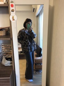 「Snow Peak（スノーピーク）のアイテム（ブルゾン）」を使った、stmidさん（レディース・155cm）の秋コーディネート