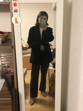 Fano Studios】レイヤードデザイン ウールテーラードジャケット