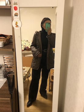 「LAVENHAM（ラベンハム）のアイテム（その他アウター）」を使った、stmidさん（レディース・155cm）の秋コーディネート
