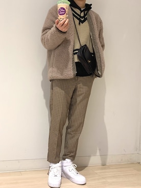 「SLICK（スリック）のアイテム（ブルゾン）」を使った、だいそんさん（メンズ・175cm）の春コーディネート