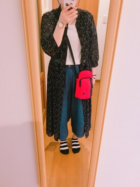 「NIKE(ナイキ)のアイテム(ショルダーバッグ)」を使った、ナオさん(レディース・160cm)の秋コーディネート