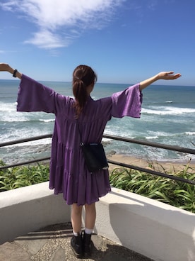「Little sunny bite（リトルサニーバイト）のアイテム（ワンピース/ドレス）」を使った、aoiさん（レディース・154cm）の秋コーディネート