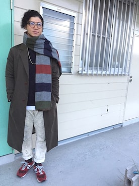 「Steven Alan（スティーブンアラン）のアイテム（ダウンジャケット/コート）」を使った、Ryopeさん（メンズ・178cm）の冬コーディネート