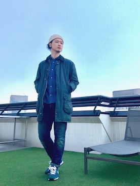 「ナイキスニーカー」｜「アイテム（その他アウター）」を使った、Ryopeさん（メンズ・178cm）の春コーディネート