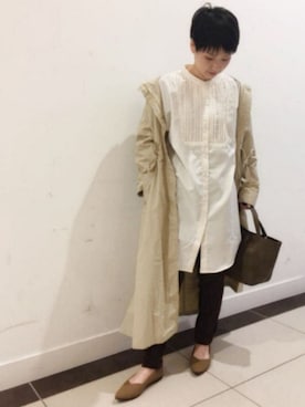 「秋のマイ旬スタイル」｜「アイテム（モッズコート）」を使った、🌿acco🌿さん（レディース・150cm）の秋コーディネート