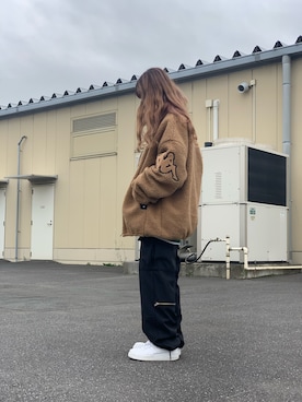 「Kappa（カッパ）のアイテム（ジャケット/アウター）」を使った、moneさん（レディース・160cm）の秋コーディネート