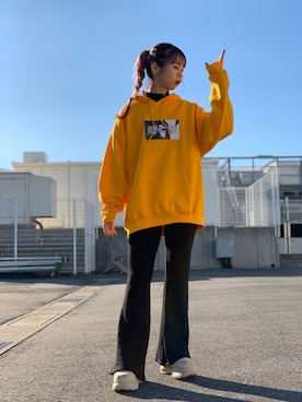 「LONELY/論理（ロンリー）のアイテム」を使った、moneさん（レディース・160cm）の秋コーディネート