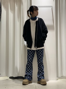 「L.H.P Private Brand（エルエイチピープライベートブランド）のアイテム」を使った、moneさん（レディース・160cm）の冬コーディネート