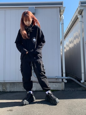 「RtA（アールティーエー）のアイテム」を使った、moneさん（レディース・160cm）の冬コーディネート