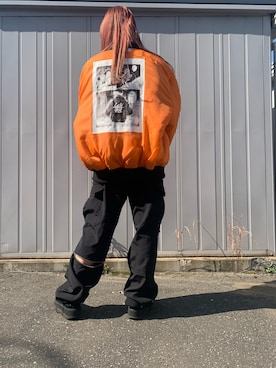 「LONELY/論理（ロンリー）のアイテム（ジャケット/アウター）」を使った、moneさん（レディース・160cm）の冬コーディネート