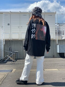 「DANKE SCHON（ダンケシェーン）のアイテム（帽子）」を使った、moneさん（レディース・160cm）の春コーディネート