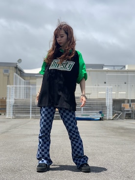 「GCDS」｜moneさん（レディース・160cm）の夏コーディネート