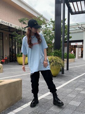 「GEO（ジェオ）のアイテム」を使った、moneさん（レディース・160cm）の夏コーディネート