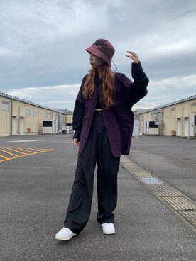 「Danke schon」｜「アイテム（帽子）」を使った、moneさん（レディース・160cm）の秋コーディネート