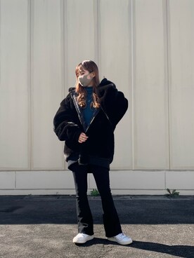 「DANKE SCHON（ダンケシェーン）のアイテム（ジャケット/アウター）」を使った、moneさん（レディース・160cm）の秋コーディネート