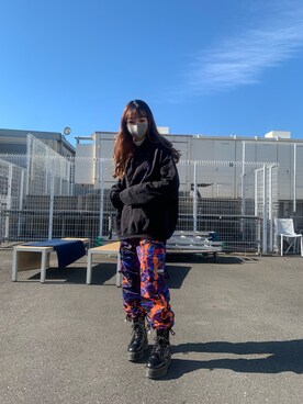 「GCDS」｜moneさん（レディース・160cm）の冬コーディネート