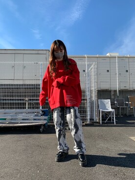 「ADD SEOUL（エーディーディーソウル）のアイテム」を使った、moneさん（レディース・160cm）の冬コーディネート