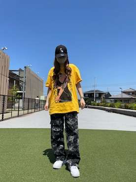 「LONELY/論理（ロンリー）のアイテム」を使った、moneさん（レディース・160cm）の春コーディネート