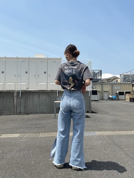 「LONELY/論理（ロンリー）のアイテム」を使った、moneさん（レディース・160cm）の春コーディネート