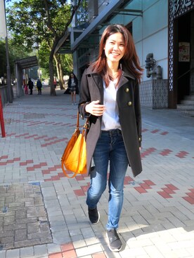 「ESPRIT（エスプリ）のアイテム（パンツ）」を使った、XinYiさん（レディース・160cm）の春コーディネート