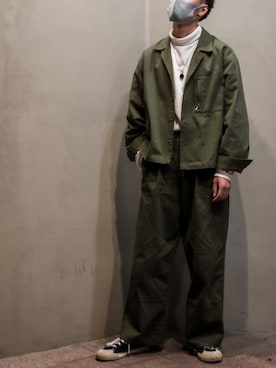 「アイテム（セットアップ）」を使った、®️さん（メンズ・174cm）の秋コーディネート