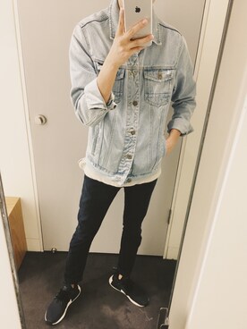 「TOPMAN（トップマン）のアイテム（その他パンツ）」を使った、Frank HHさん（メンズ・178cm）の秋コーディネート
