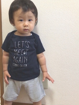 「COME CA ISM」｜Nao43さん（キッズ・80cm）の夏コーディネート