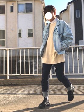 「ハラチ」｜「アイテム（ジャケット/アウター）」を使った、もーるさん（メンズ・171cm）の春コーディネート