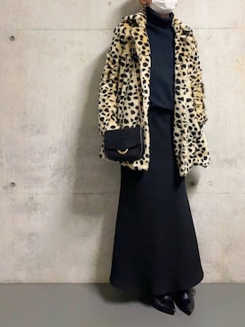 「Fleur（フルール）のアイテム」を使った、らりるさん（レディース・158cm）の冬コーディネート