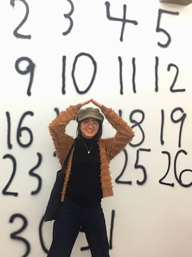 「coen（コーエン）のアイテム（キャスケット）」を使った、サイさん（レディース・168cm）の秋コーディネート