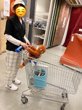 「アイテム（帽子）」を使った、らんさん（レディース・170cm・10代）の春コーディネート