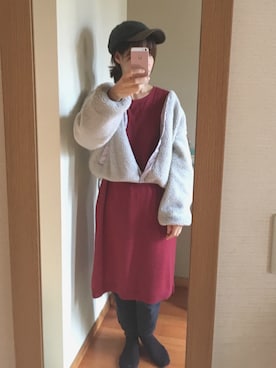 「RAY CASSIN（レイカズン）のアイテム（キャップ）」を使った、かずさん（レディース・159cm）の秋コーディネート