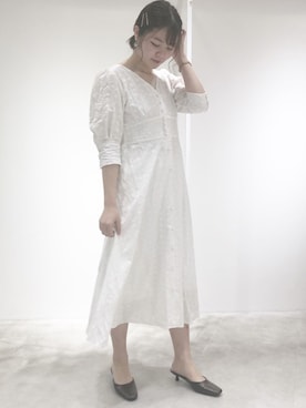 「アパレルスタッフ」｜「アイテム（その他）」を使った、madomadoさん（レディース・161cm）の春コーディネート