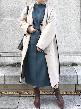 madomadoさん（レディース・161cm）の冬コーディネート