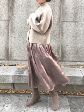 madomadoさん（レディース・161cm）の冬コーディネート