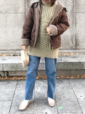 madomadoさん（レディース・161cm）の冬コーディネート