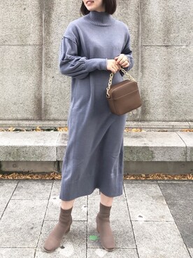 madomadoさん（レディース・161cm）の冬コーディネート