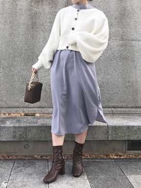 madomadoさん（レディース・161cm）の冬コーディネート