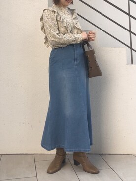 madomadoさん（レディース・161cm）の冬コーディネート