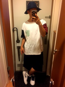 「VANQUISH（ヴァンキッシュ）のアイテム（帽子）」を使った、GoUさん（メンズ・163cm）の夏コーディネート