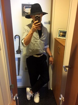 「ｎ’Or（ノアール）のアイテム（パンツ）」を使った、GoUさん（メンズ・163cm）の秋コーディネート