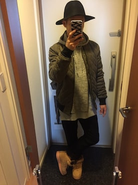 「アイテム（ブルゾン）」を使った、GoUさん（メンズ・163cm・30代）の秋コーディネート