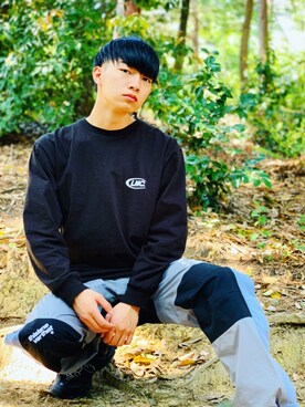 「LMCのアイテム（トップス）」を使った、ナカノさん（メンズ・178cm）の夏コーディネート