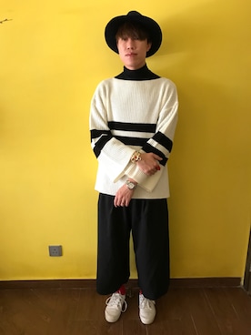 「SPAO（スパオ）のアイテム（スリッポン）」を使った、Krushさん（メンズ・178cm）の冬コーディネート