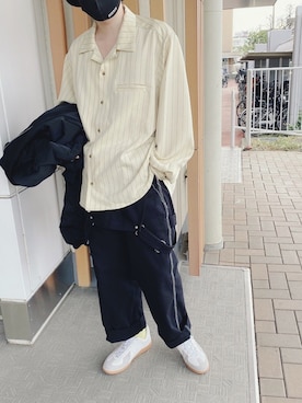 「RAGEBLUE（レイジブルー）のアイテム（オールインワン・サロペット）」を使った、ara_nranさん（メンズ・165cm）の冬コーディネート