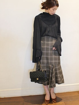 「FIGARO Paris（フィガロパリ）のアイテム」を使った、hikariさん（レディース・162cm）の夏コーディネート