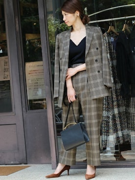 「FIGARO Paris（フィガロパリ）のアイテム」を使った、hikariさん（レディース・162cm）の夏コーディネート